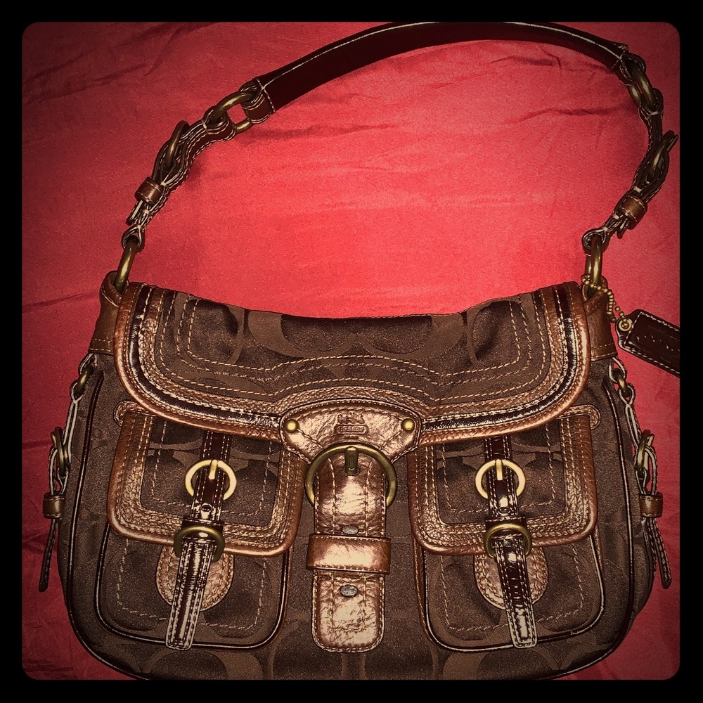 Women PreOwned chocolate brown coach bag
